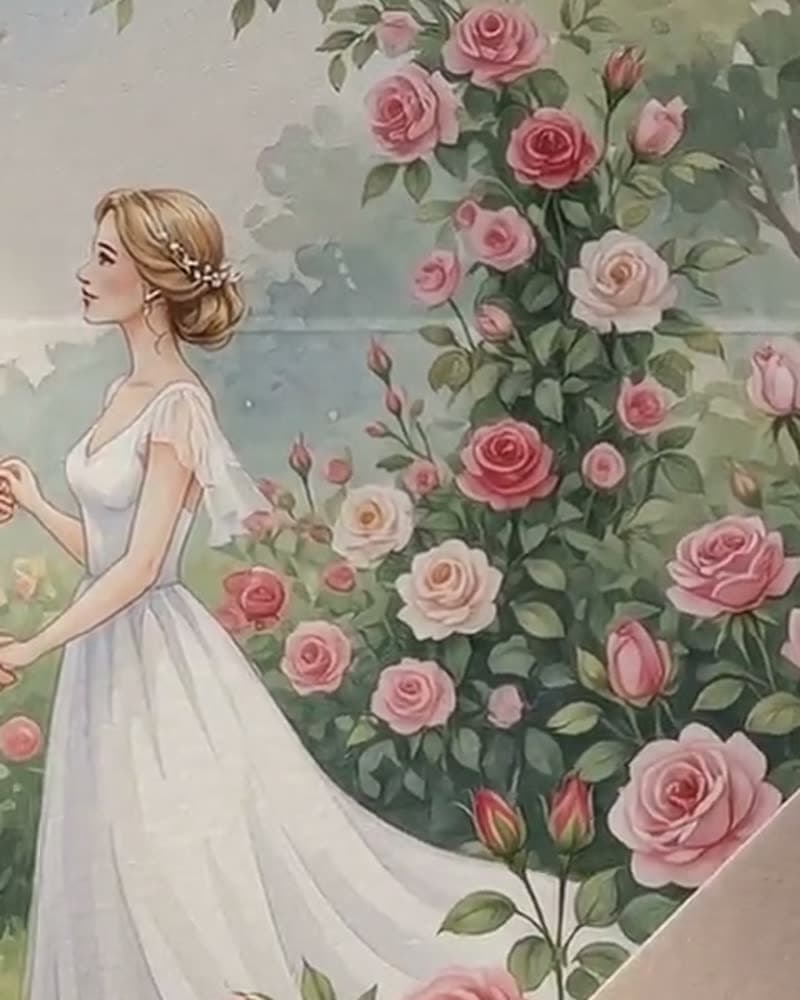Qızılgül kolları arasında gəlin